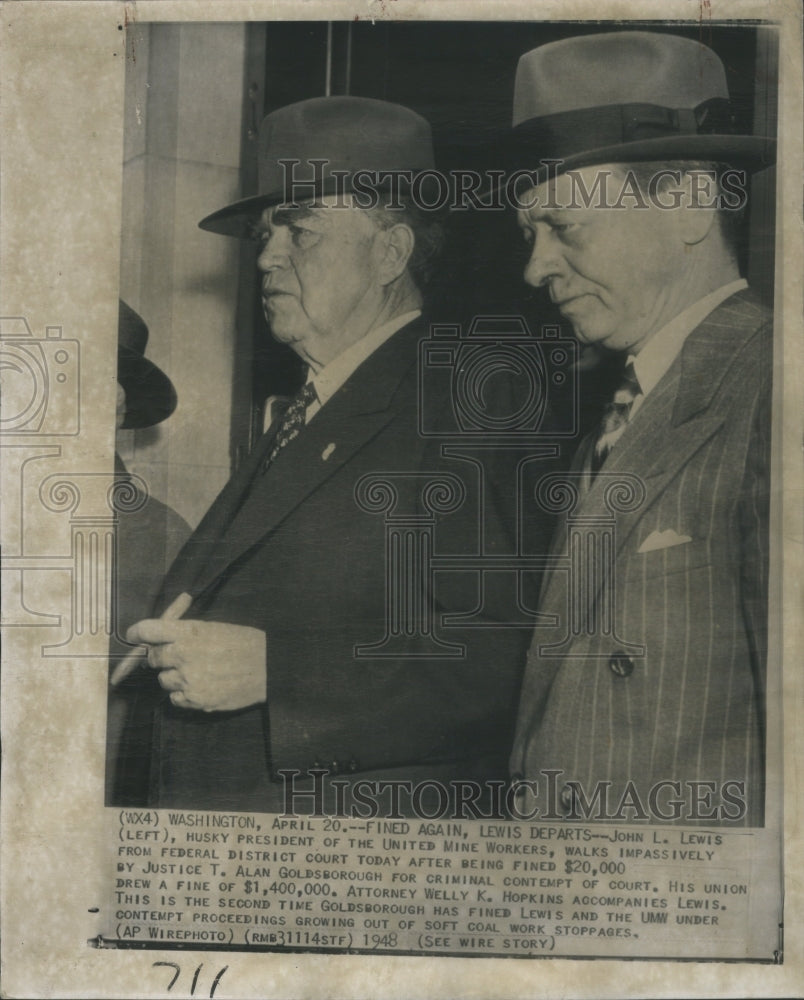 1948 Press Photo John Llewellyn Lewis- RSA68091 - Historic Images