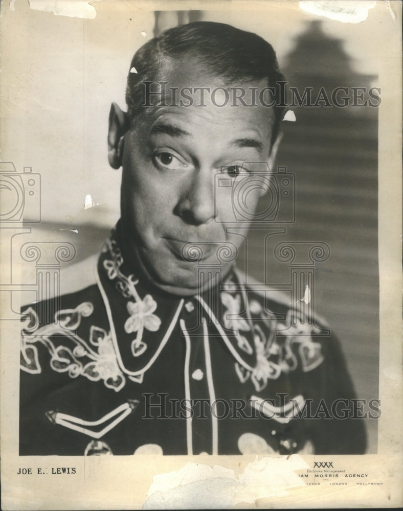 1949 Press Photo Joe E Lewis Joseph Klewan New York City - Historic Images