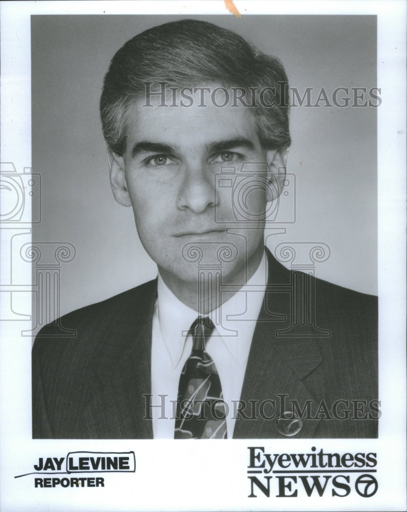 1990, Jay Levine reporter Eyewitness News Channel- RSA68171 - Historic Images