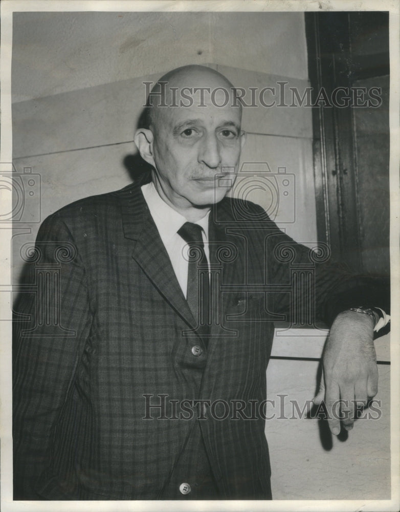 1964 Press Photo Dr Victor Levine Defense Witness Weinstein Trial Criminal Court - Historic Images