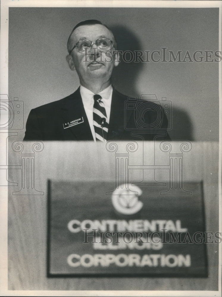 1981 Continental Bank Chairman Roger E. Anderson - Historic Images