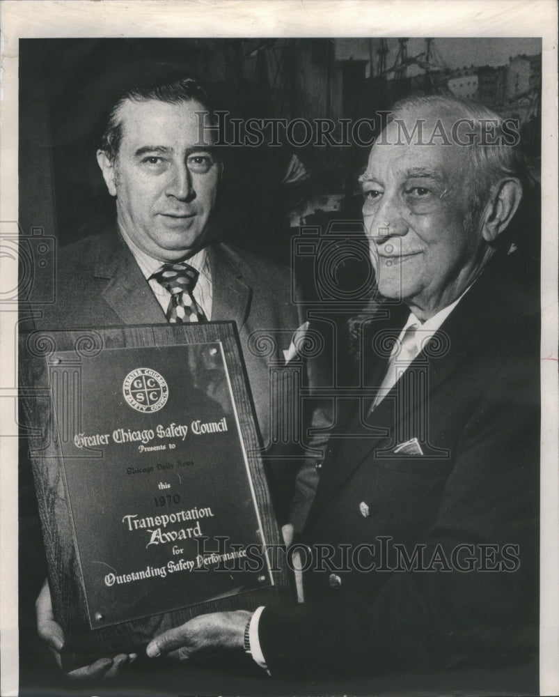 1971 Joseph V. Aiello, Daily News Circulation Department Manager - Historic Images