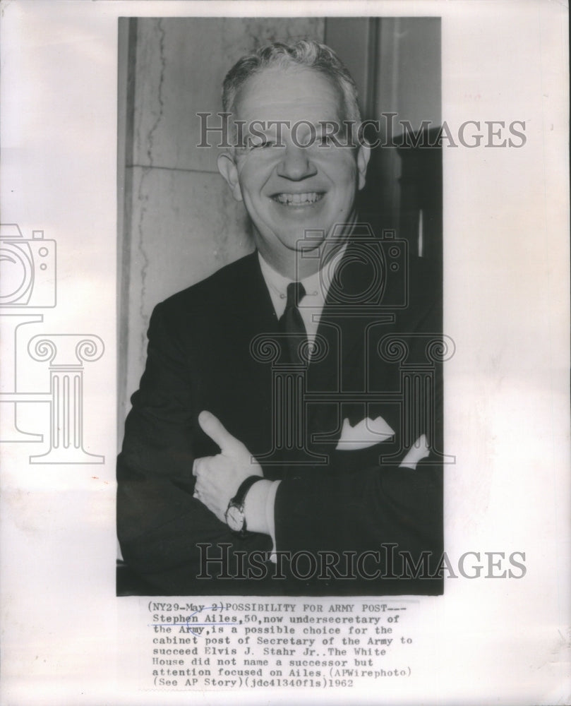 1962 Press Photo Stephen Ailes Undersecretary of the Army- RSA68483- Historic Images