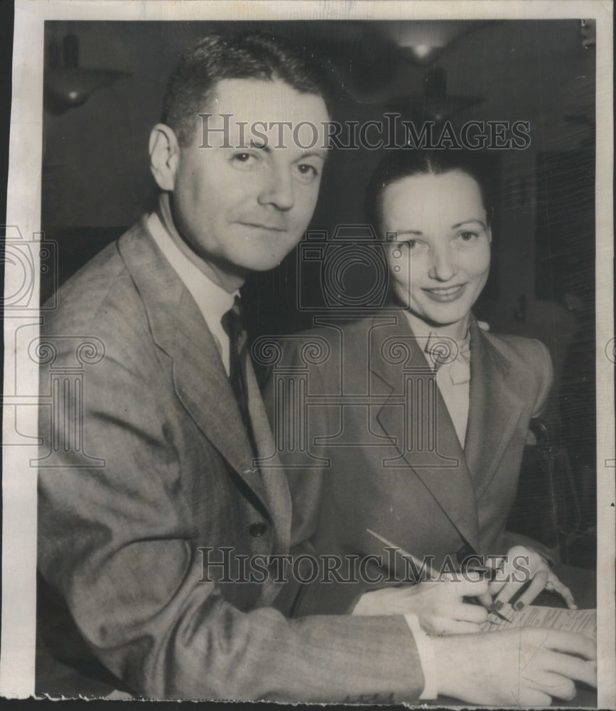 1953 Thomasina Mix &amp; Major John Allen Andre Obtain Marriage License - Historic Images