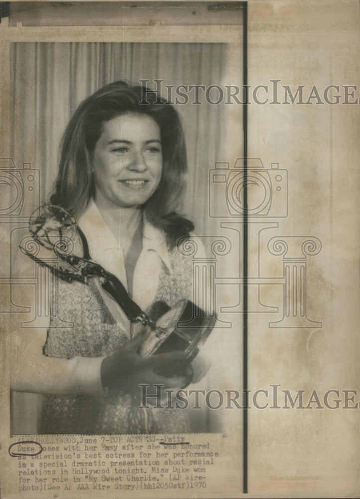 1970 Patty Duke Emmy TV Dramatic Racial Relations-Historic Images