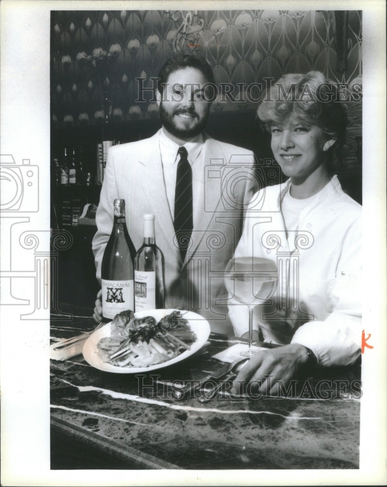 1985 Chardonnay Mitchell Dulin Chief Johanna Sawallisch salads - Historic Images