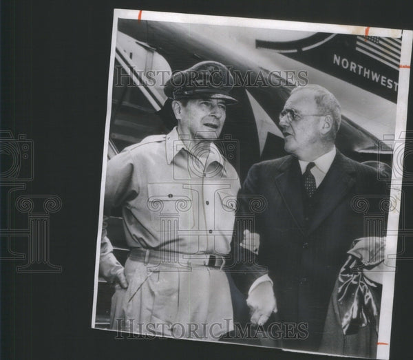 1950 John Foster Dulles. & Gen. Douglas MacArthur - Historic Images