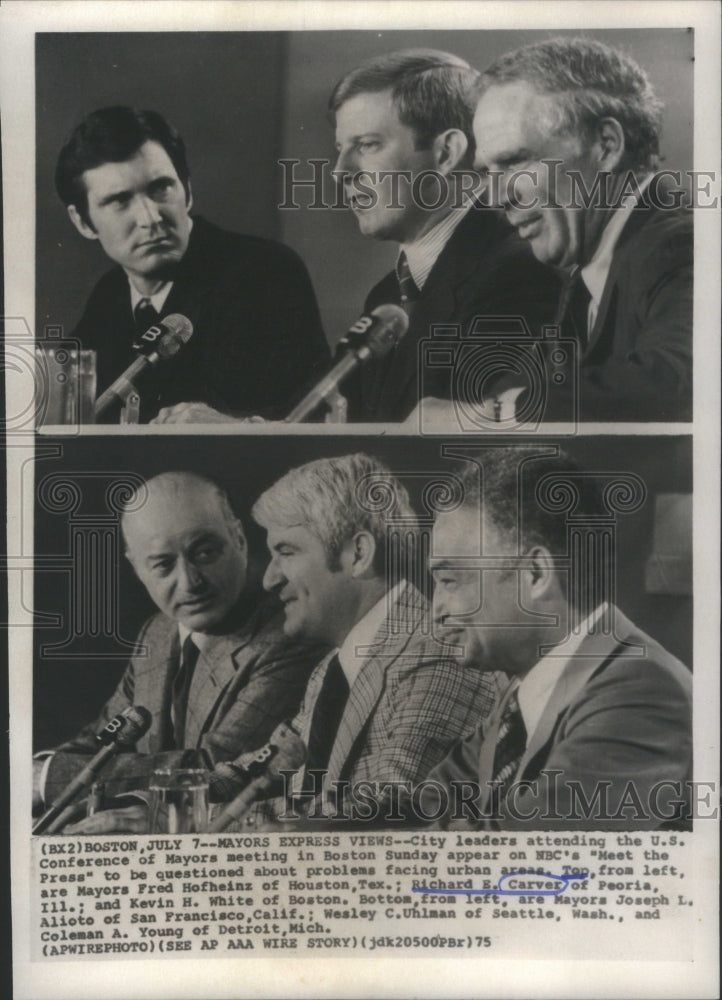 1975 City Leaders US Conference Mayors Boston NBC Meet - Historic Images