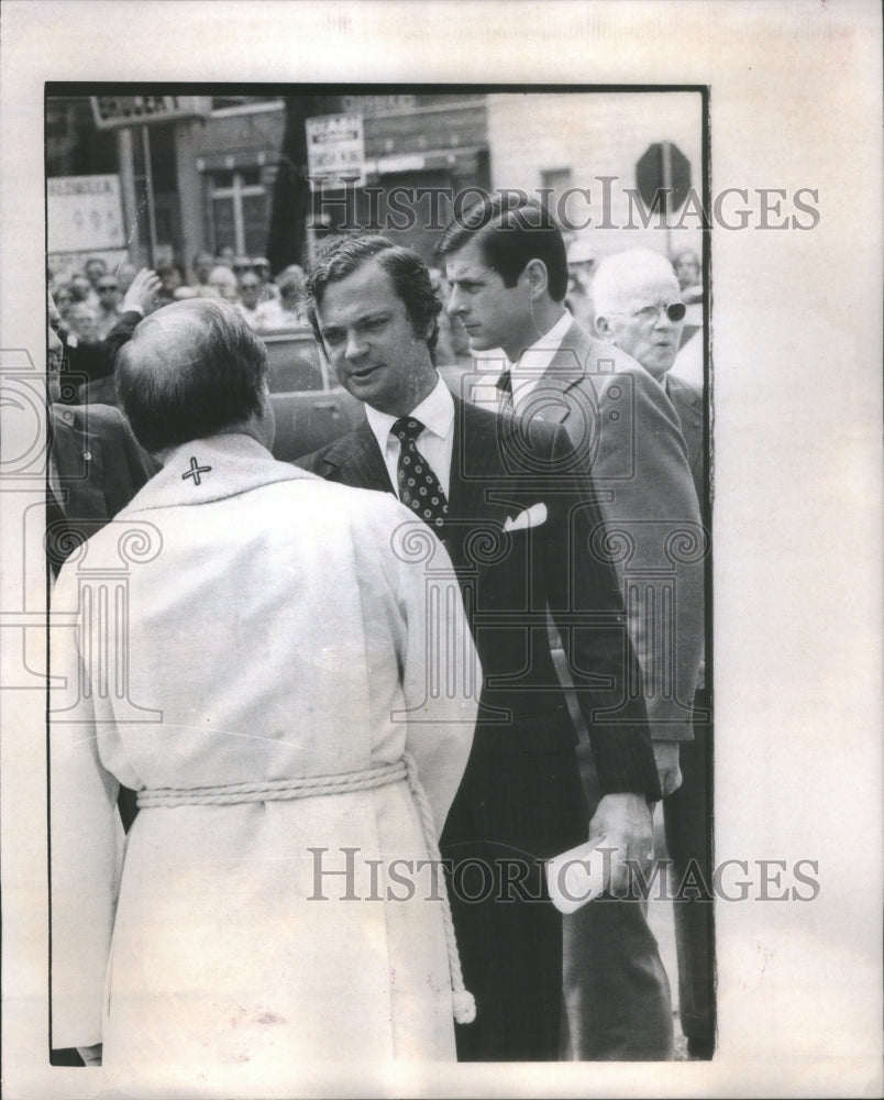 1976 King Carl Gustaf XVI Of Sweden At Ebenezer Lutheran Church - Historic Images