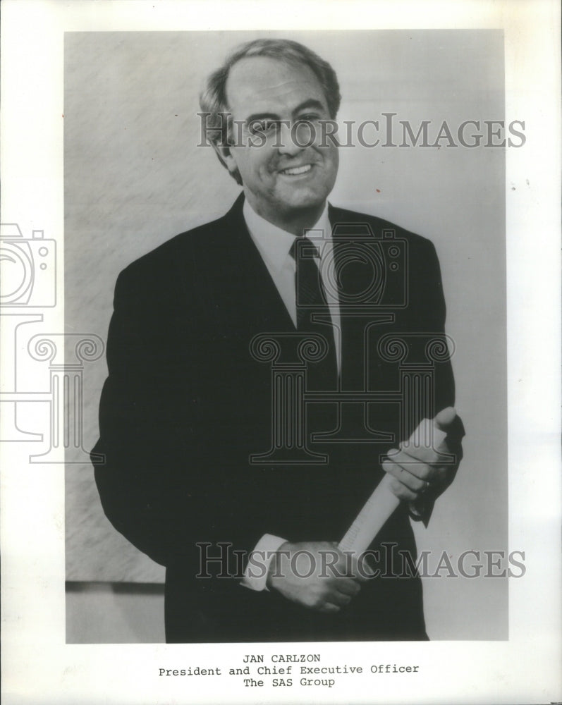 1988 Jan Carlzon president Chief Executive sas group - Historic Images