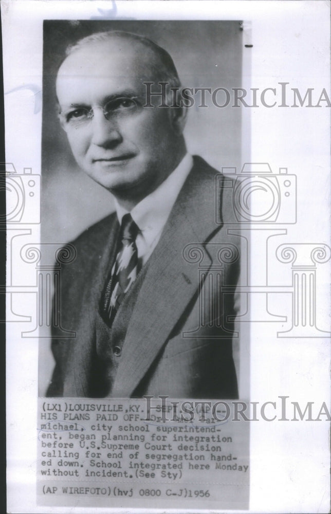 1956 Dr Omer Carmichael city school superintendent US - Historic Images