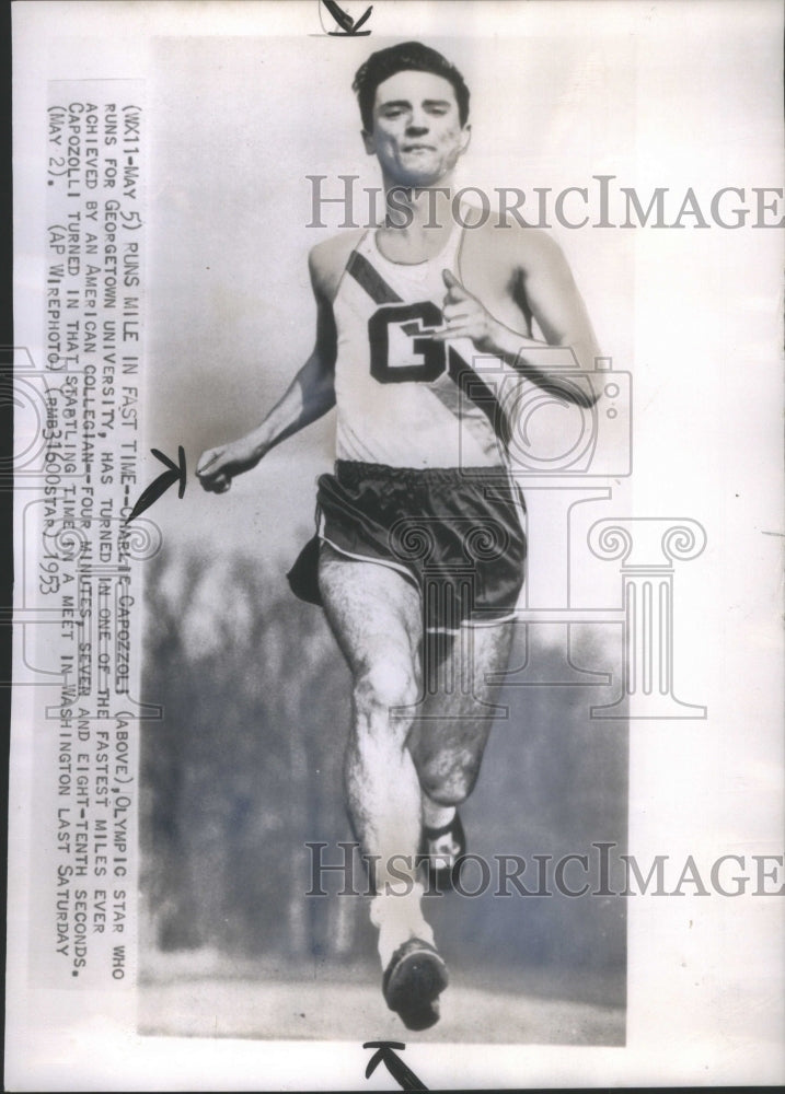 1953, Charlie Capozzoli Olympic Georgetown University- RSA69321 - Historic Images