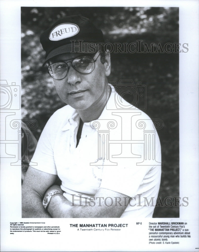 1986 American Film Director Marshall Brickmann - Historic Images