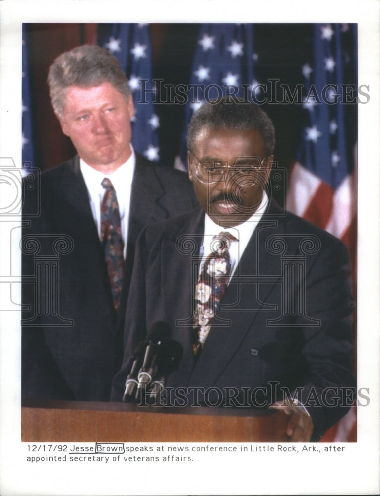 1992 Secretary of Veterans Affairs Jesse Brown - Historic Images