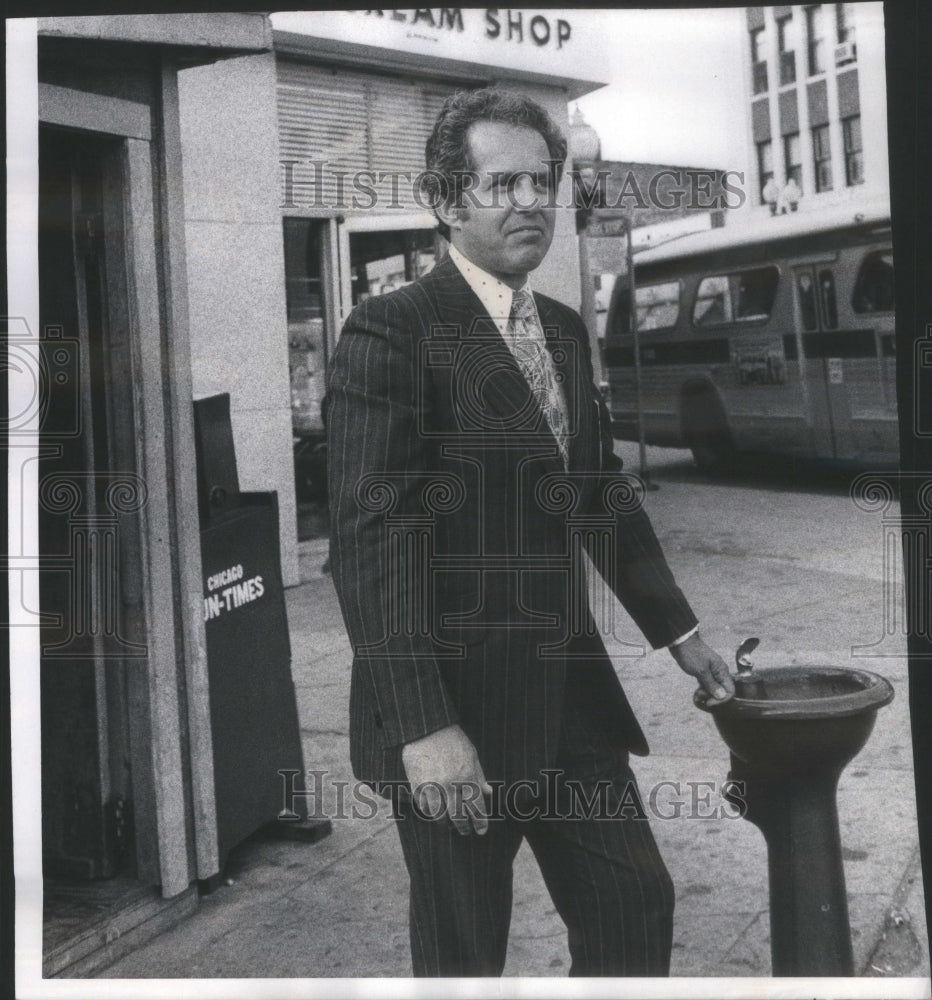 1974 Stanley Bresler, Chairman Of The Bresler Ice Cream Parlor-Historic Images