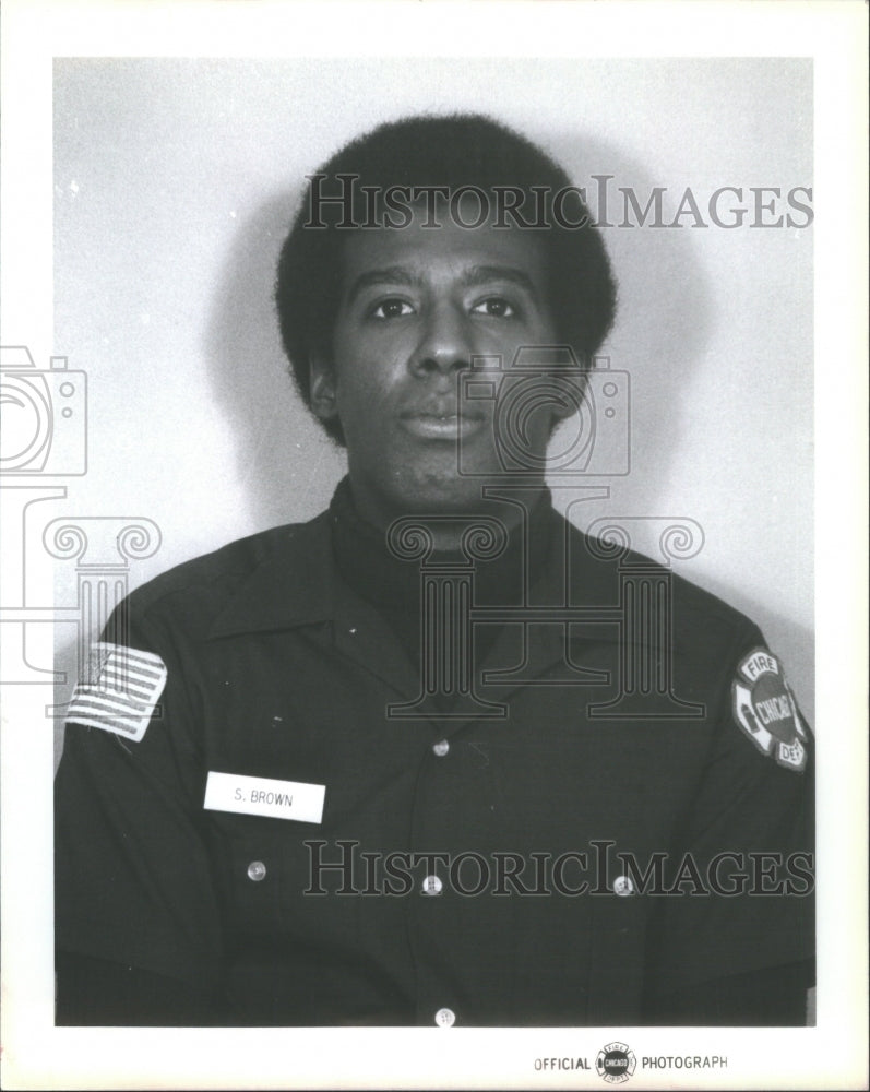 1983 Sidney Brown (Chicago Firefighter) - Historic Images