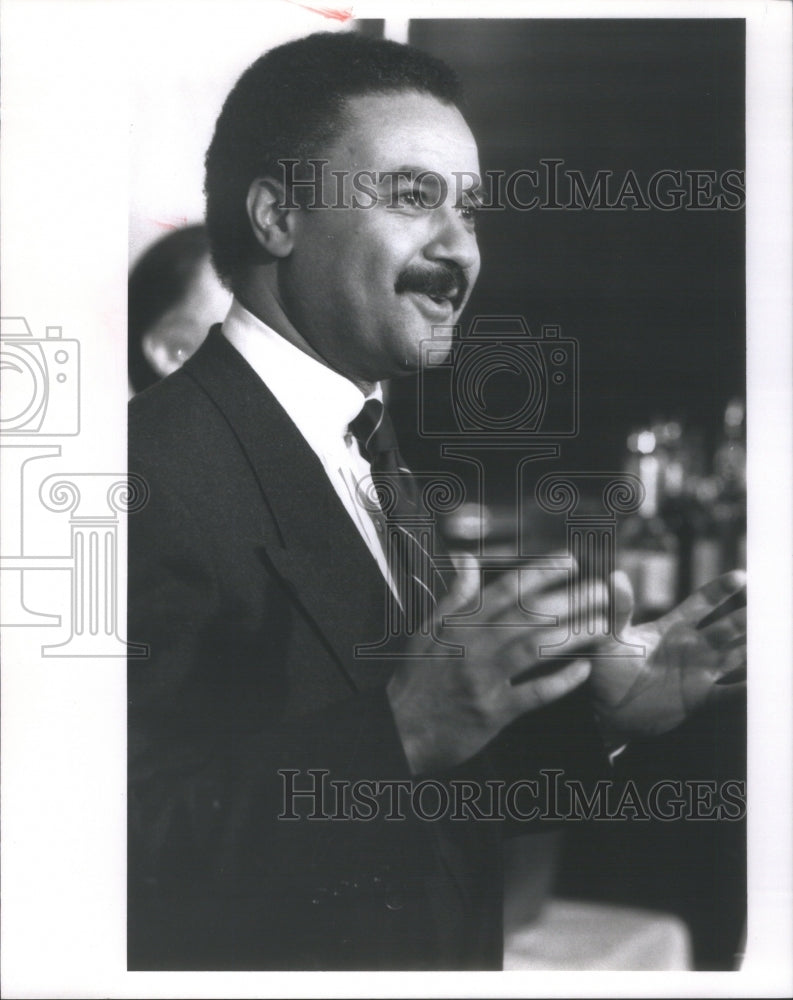 1991 Ron Brown support Illinois National Chairman Democratic Party - Historic Images