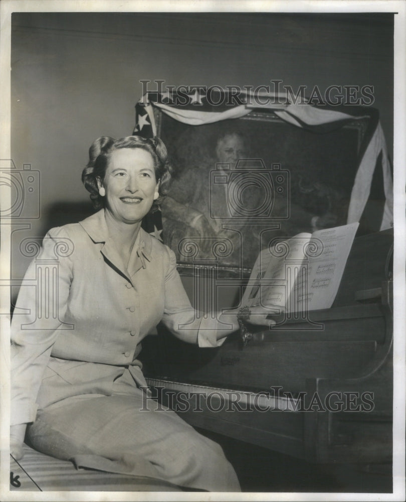 1957 Mrs. C. Wayland Brooks, widow of former US Senator-Historic Images