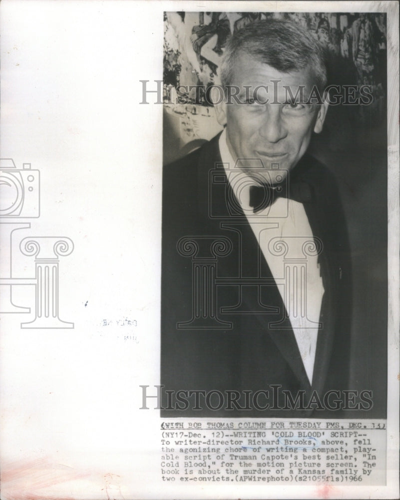 1966 Richard Brooks Playable Script For Motion Picture In Cold Blood - Historic Images