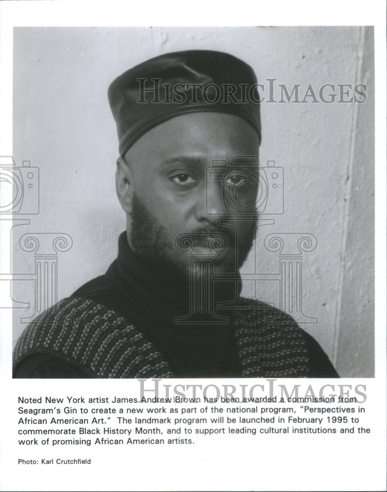 1995 New York Artist James Andrew Brown - Historic Images