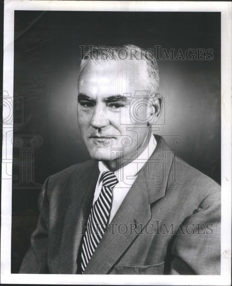 1955 John E. Angle, gen. superintendent of Gary Sheet and Tin Mill - Historic Images