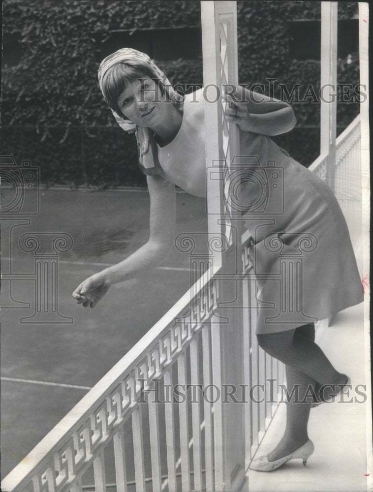 1966 Presbyterian St Luke Fashion Show Model Mrs James Hoge Jr - Historic Images