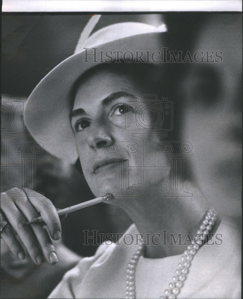 1968 Mrs. T. Stanton Armour Absorbed In The Glamor Parade - Historic Images