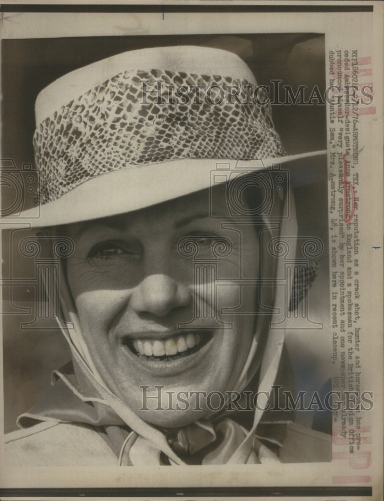 1976 Anne Legendre Armstrong-Politician-Reputation-Shot Hunter-Historic Images