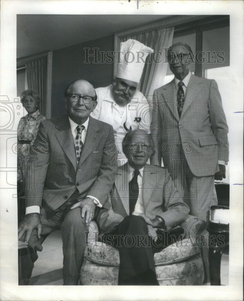 1975 Russell Arrington Warren chef Louis Carl Metz Bethoven Breakfas - Historic Images