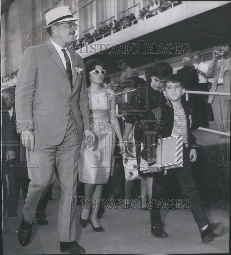 1962 Press Photo Carlos Julio Arosemena Tola President of Educator Trade Fair - Historic Images