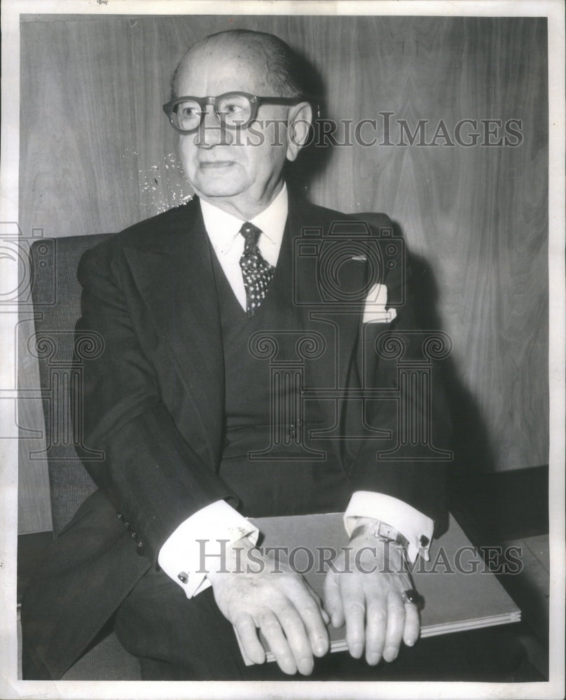 1957 Harry H Blum president Blums Vogue - Historic Images