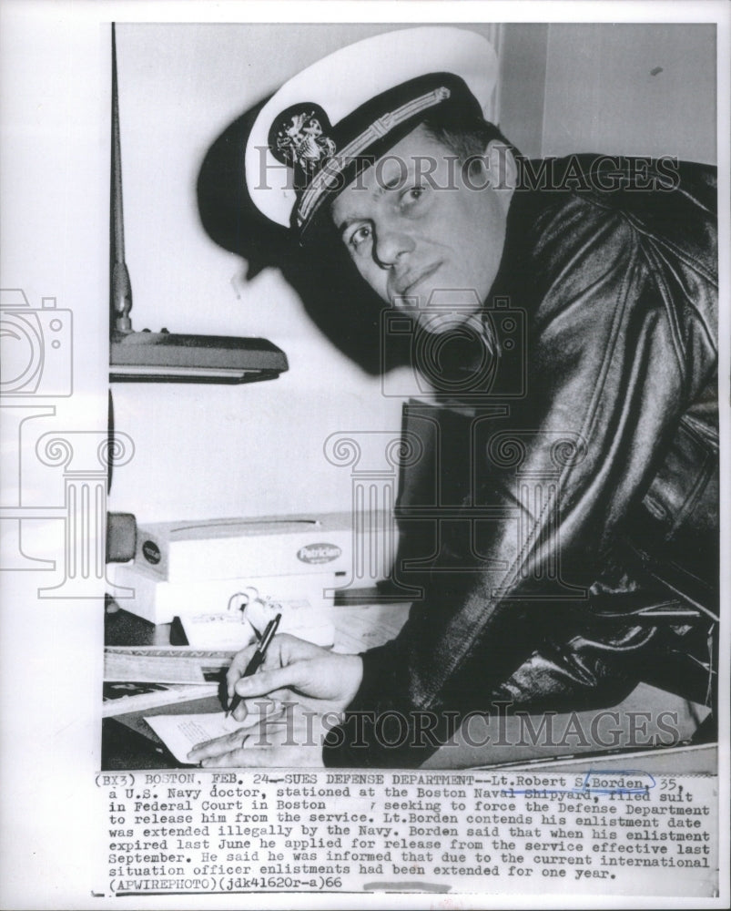 1966 Robert S Borden Unites States Navy Doctor Boston Naval Shipyard - Historic Images