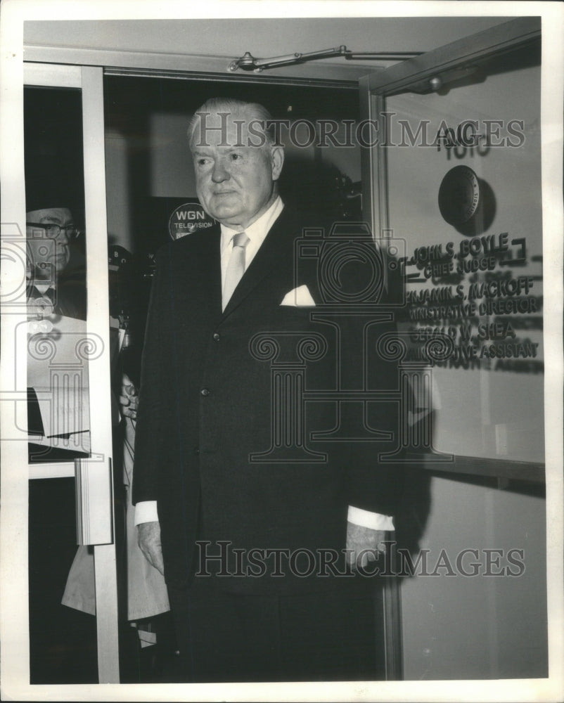 1965 Judge John Boyles Enter Office-Attend Meeting- Discuss Case-Historic Images