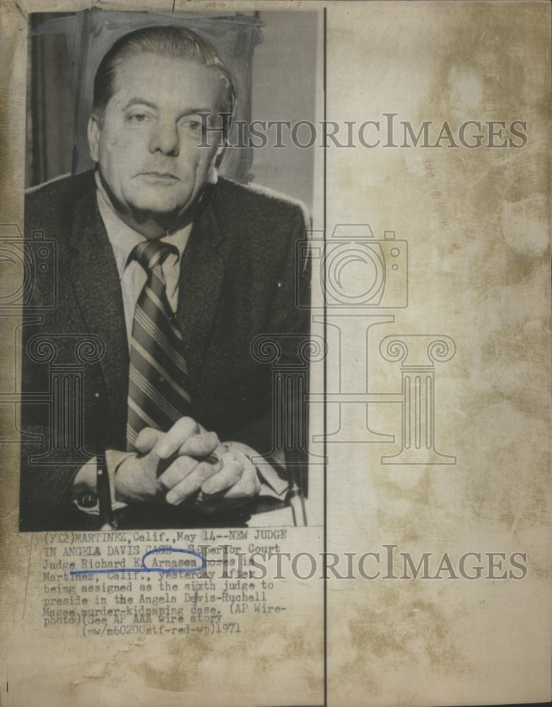 1971 Press Photo Superior Court Judge Richard Arnaon Martinez- RSA71199 - Historic Images