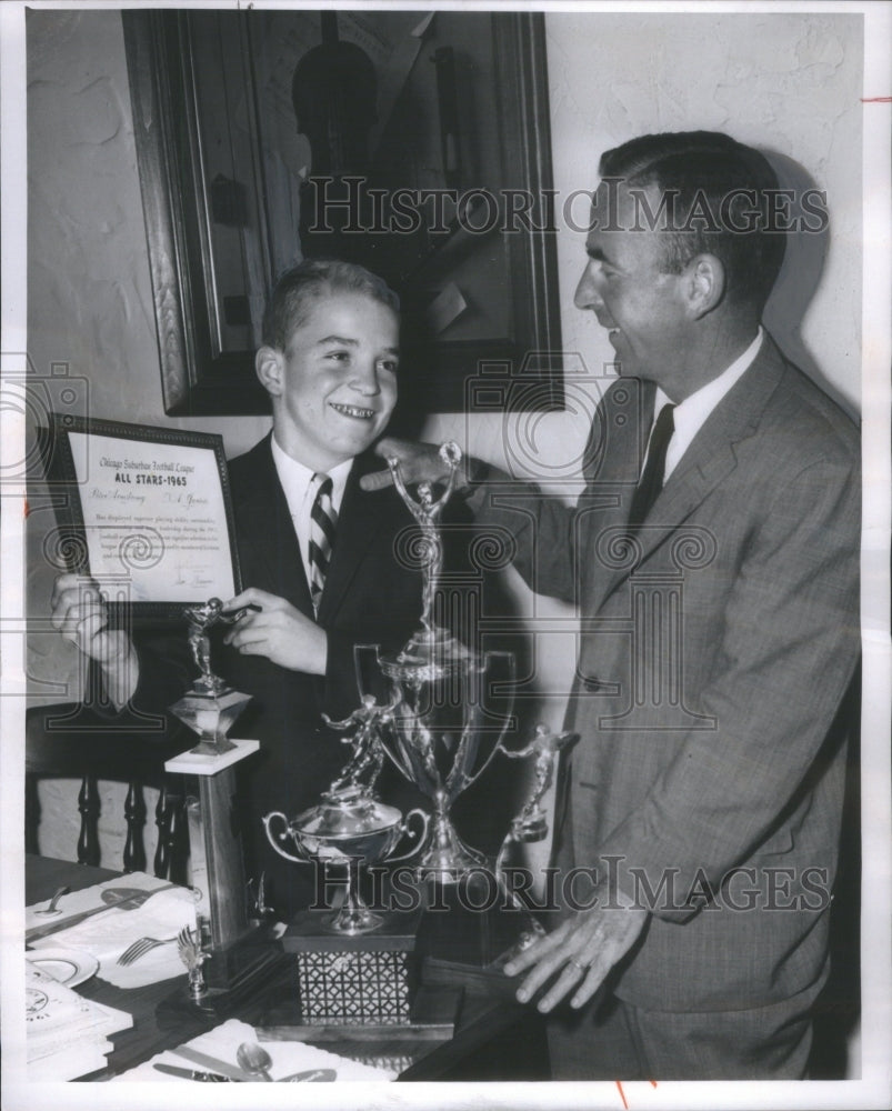 1966 Peter Armstrong named to the 1966 Pop Warner All American Team - Historic Images