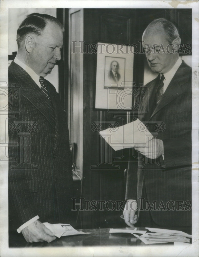 1940PressPhoto John S.Knight & J.H.Barry,Det.Free Press - Historic Images