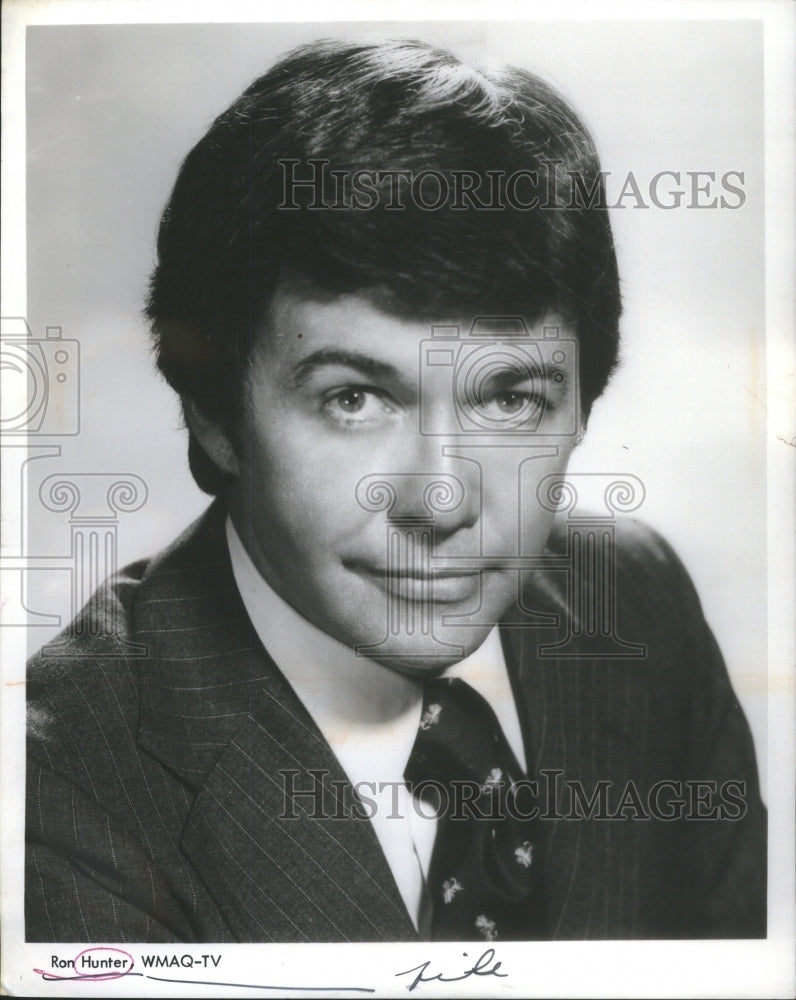1977 Ron Hunter WMAQ television network host anchor - Historic Images