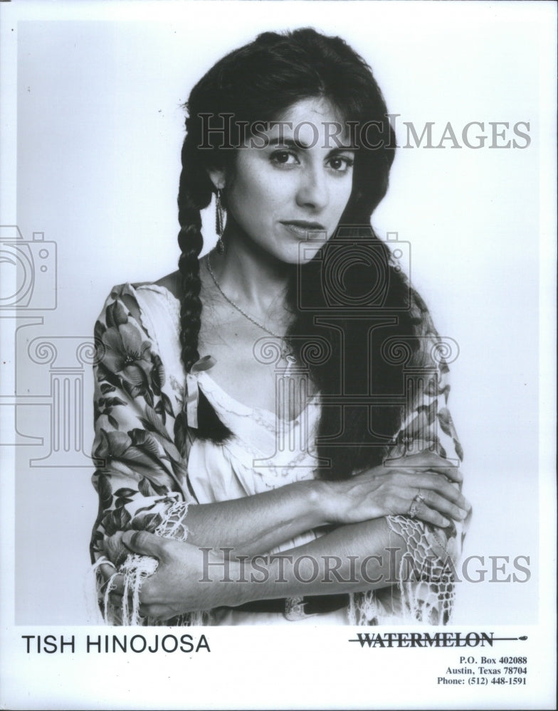 1996 Press Photo Singer Songwriter Tish Hinojosa Records Cyber Talk Warner Bros - Historic Images