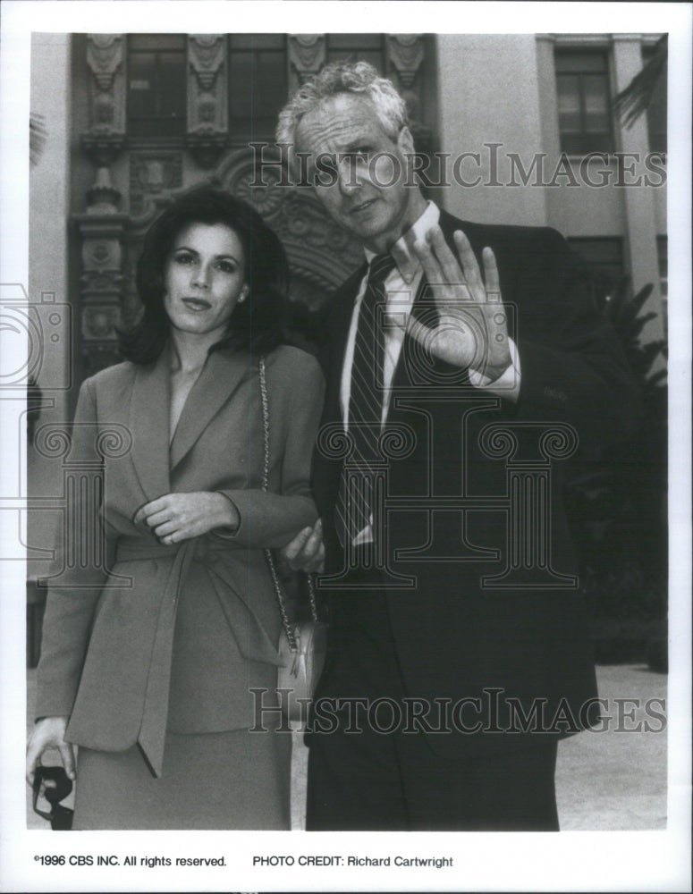 1996 Press Photo Tricia Leigh Fisher Michael Gross Good Doctor Paul Fleiss Story - Historic Images