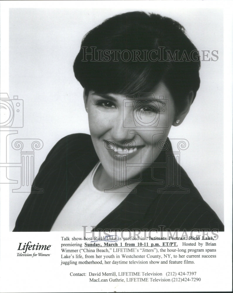 Ricki Lake American Actress & Television Host - Historic Images