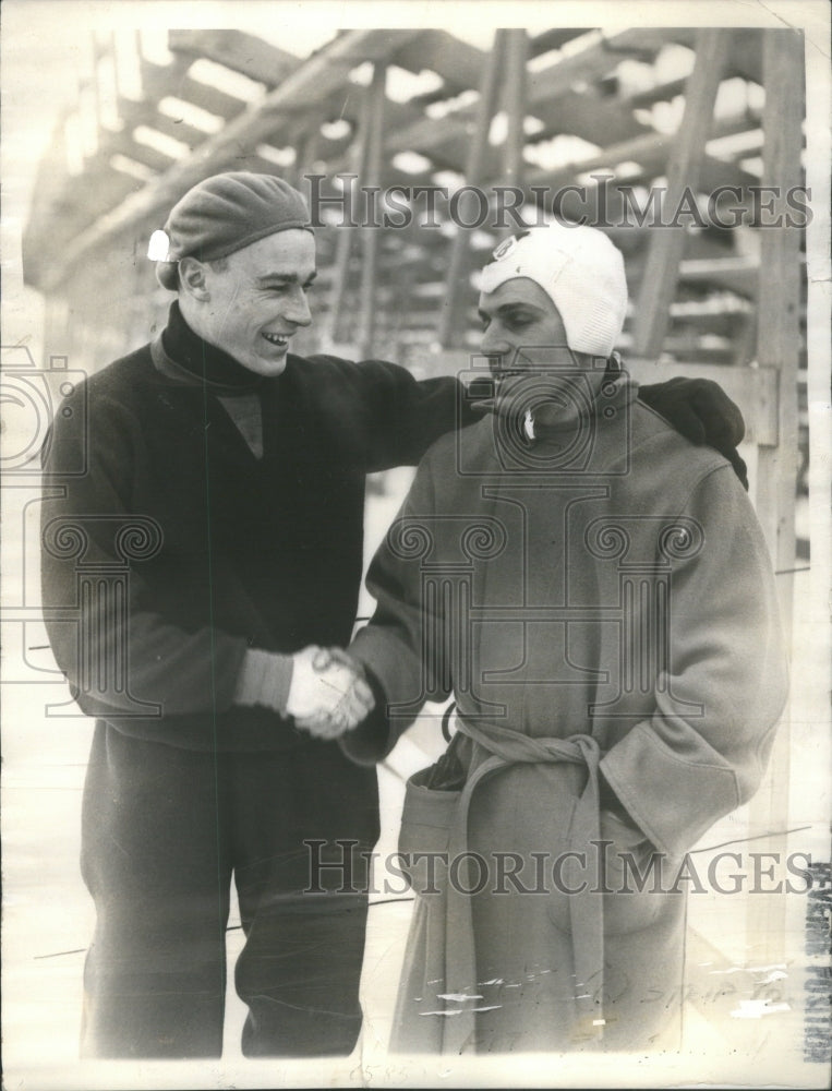 1935 Press Photo Eddie Schroeder Winner Olympic Delbert Lamb- RSA72293 - Historic Images