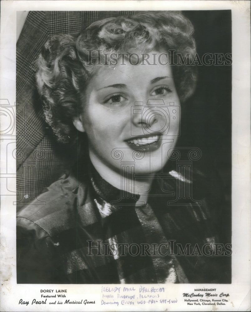 1950 Press Photo Dorey Laine Ray Pearl Musical Gems singer dancer performance - Historic Images