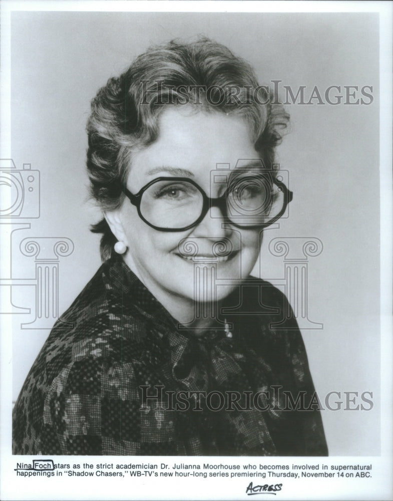 1985 Nina Foch Actress-Julianna Moorhouse-Shadow Chasers - Historic Images