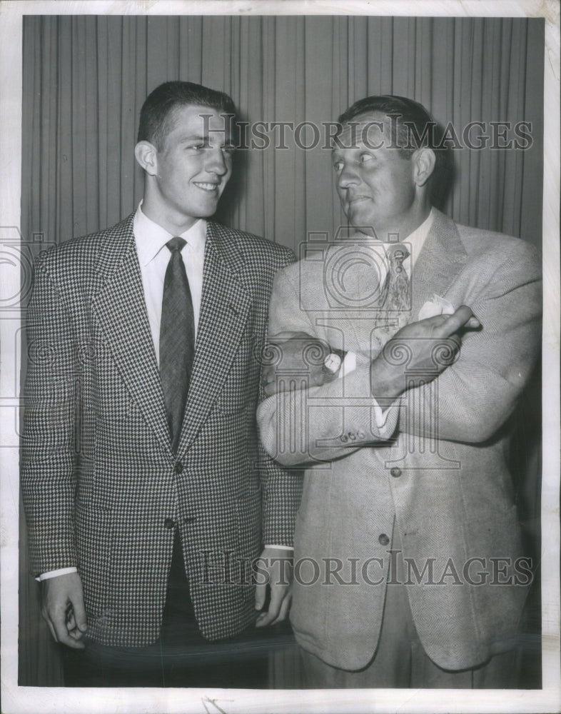 1954 Press Photo Art Linkletter and son Jack &quot;House Party&quot;- RSA72617 - Historic Images