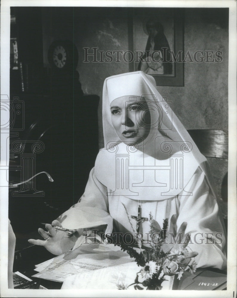 1966 Greer Garson film actress MGM Singing Nun Mother Prioress play - Historic Images