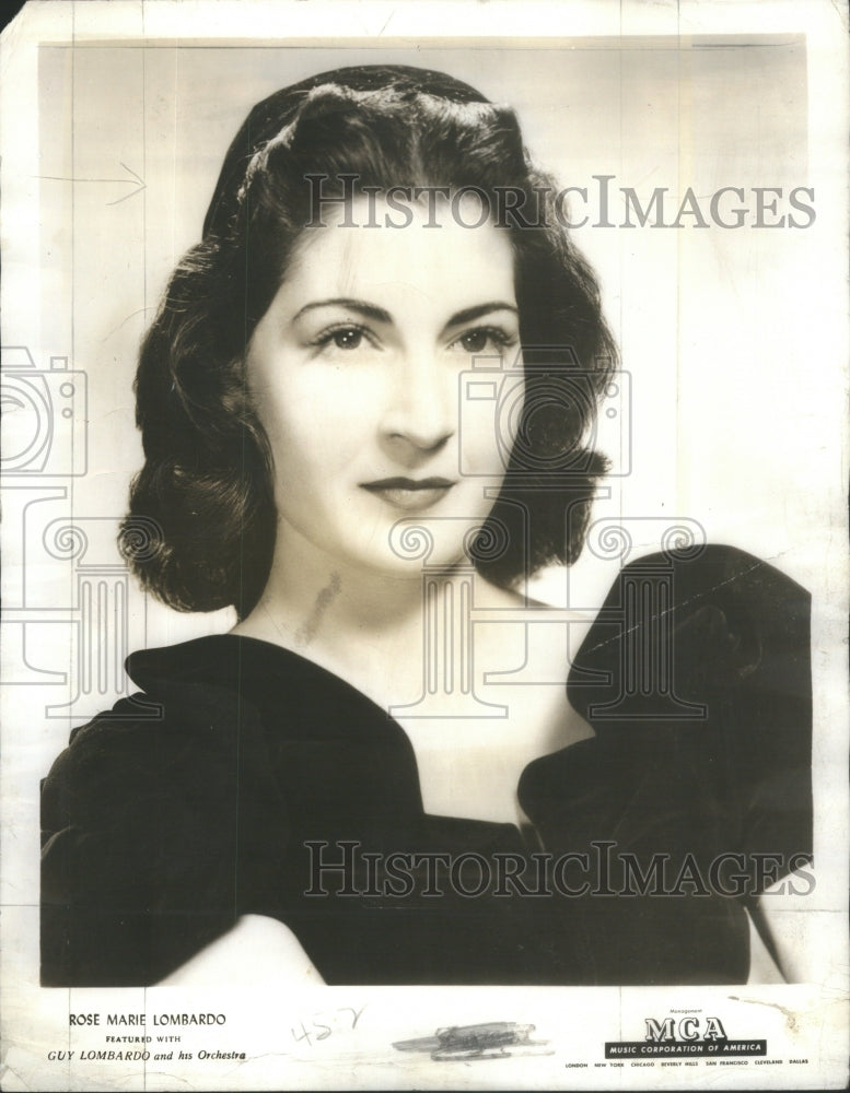 1942 Singer Rose Marie Lombardo-Historic Images