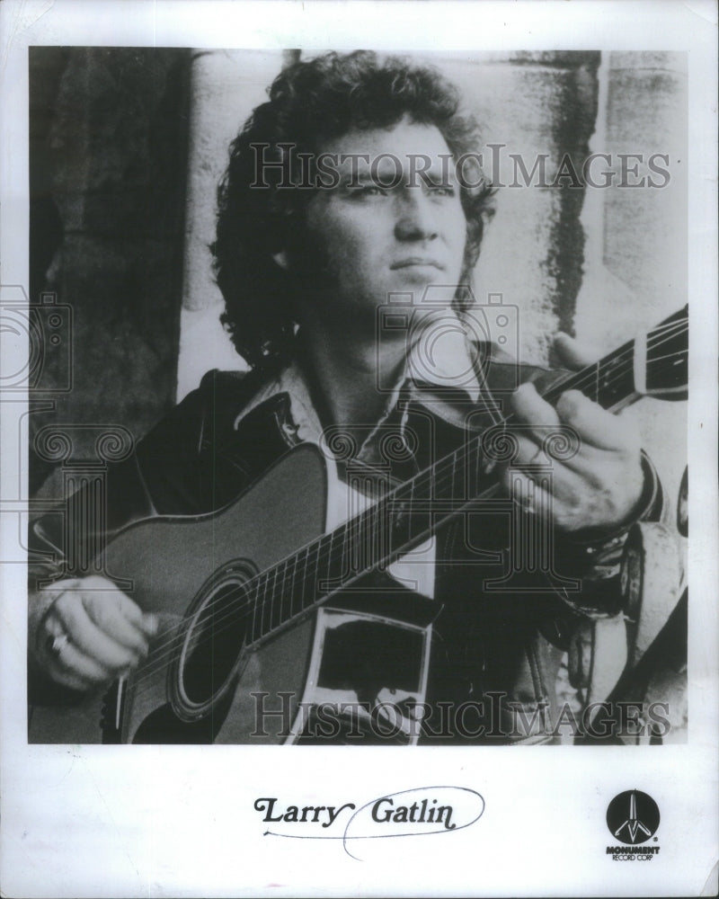 1975 Larry Wayne Gatlin music songwriter singer Steve Rudy - Historic Images