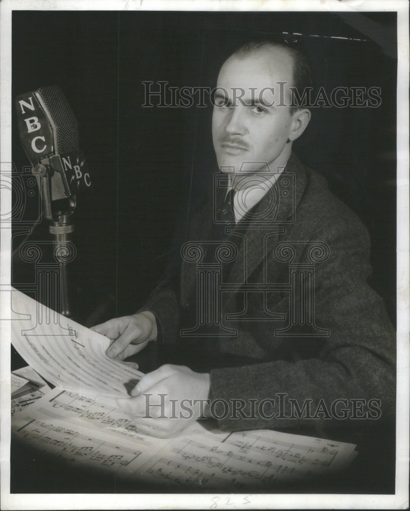 1941 Press Photo Carl Eppert Hoosier born composer Chicago Symphony Orchestra - Historic Images