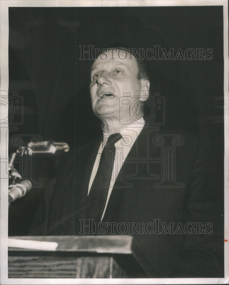 1962 Press Photo WalterKuehnle Represent Chicago RealEstate Board Budget Hearing - Historic Images