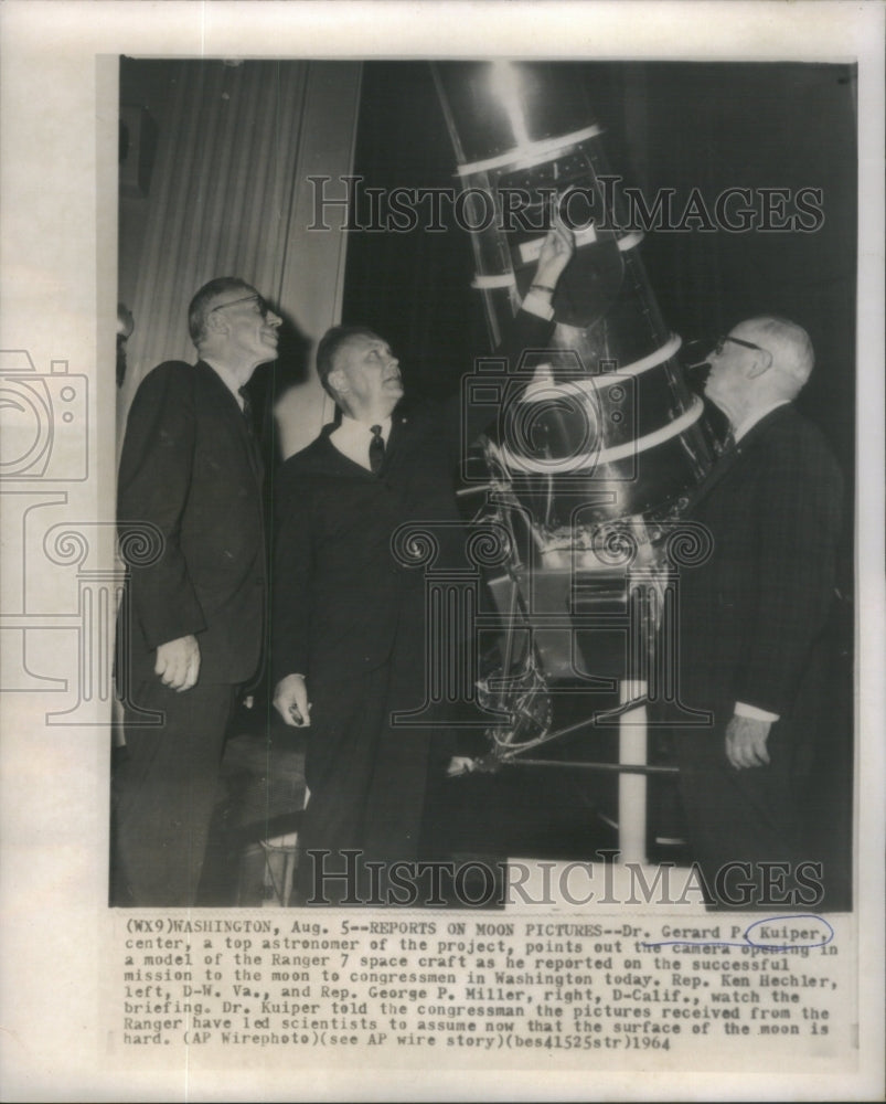 1964 Dr. Gerard P. Kuiper, Rep Ken Hechler, Rep. George Miller - Historic Images